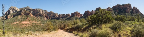 Panorama view from Schnebly Hill Road in Sedona, Arizona
