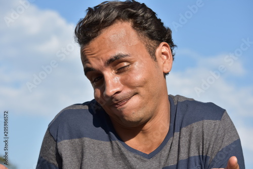 Confused Hispanic Male