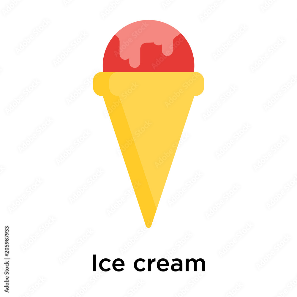 Ice cream icon isolated on white background Ice cream icon isolated on white background