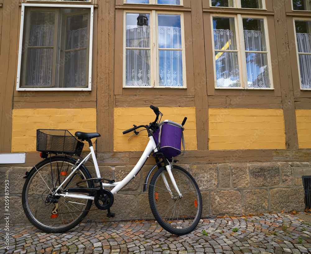 Quedlinburg bicycle in Harz Germany Quedlinburg bicycle in Harz Germany