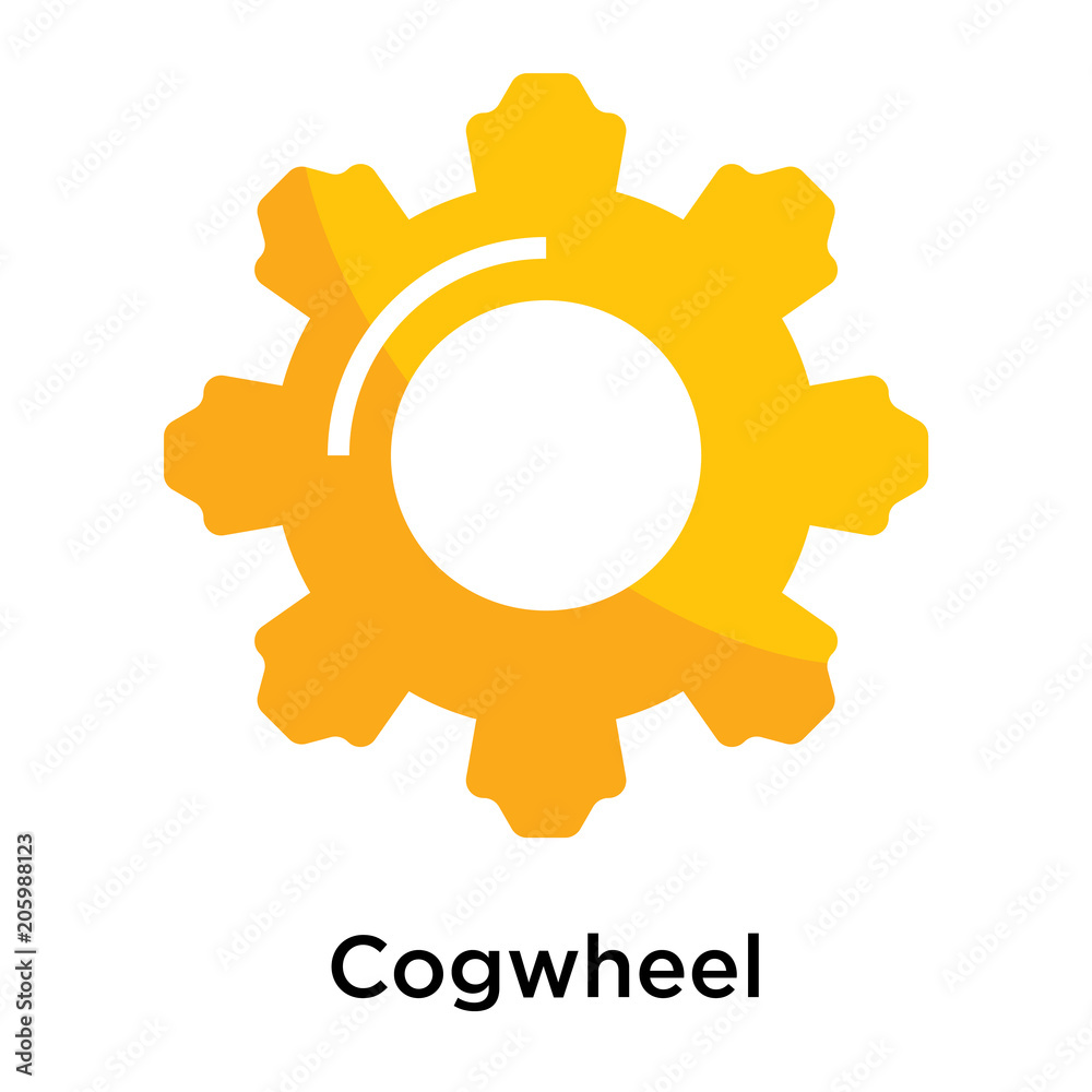 Cogwheel icon isolated on white background Cogwheel icon isolated on white background