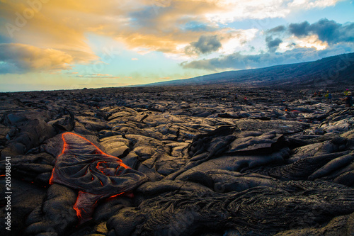 Hot lava on the Big Island of Hawaii
