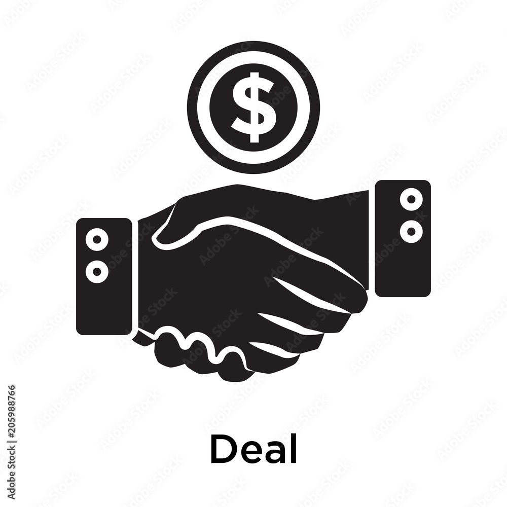 Deal icon isolated on white background Deal icon isolated on white background