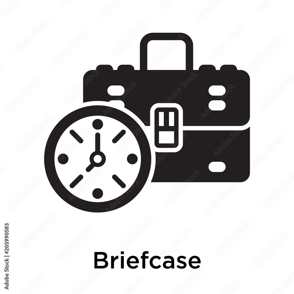 Briefcase icon isolated on white background Briefcase icon isolated on white background