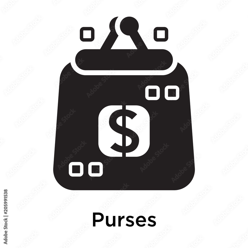 Purses icon isolated on white background Purses icon isolated on white background