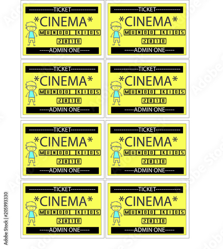 CINEMA TICKET FRONTAL