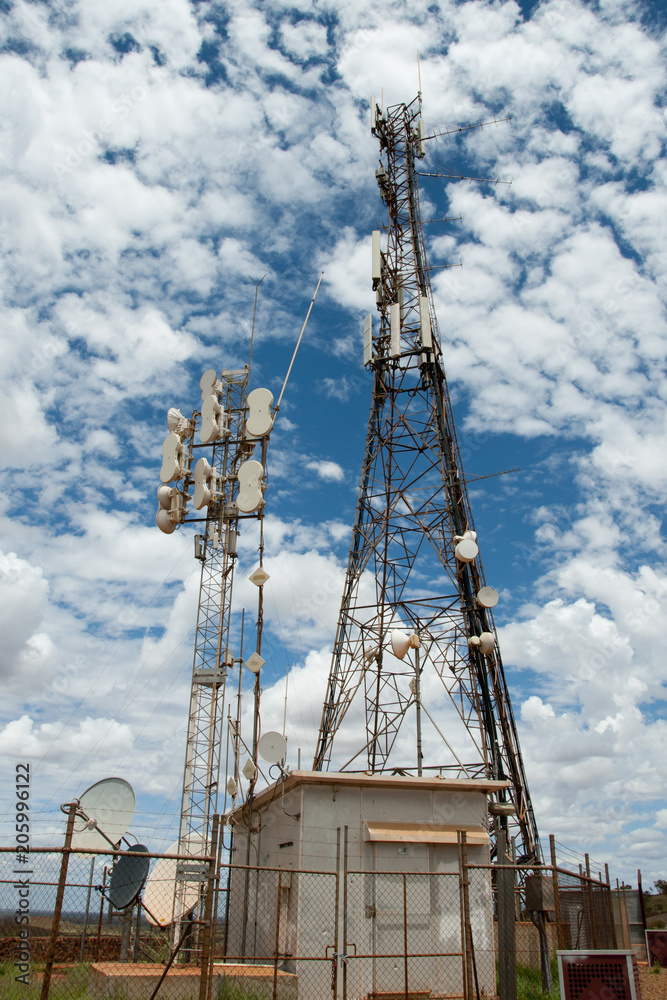 Radio Hill Communication Towers - Newman - Australia Radio Hill Communication Towers - Newman - Australia