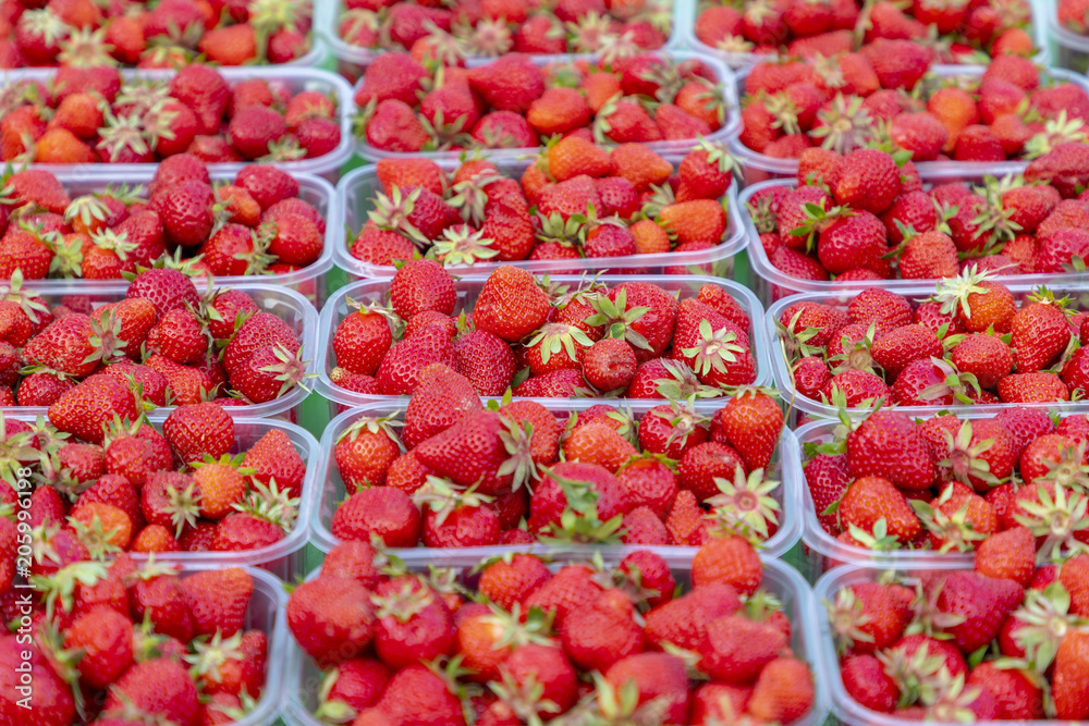 Strawberry's at a market Strawberry's at a market