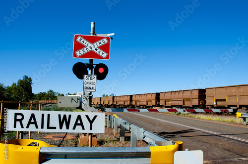 Canvastavla Iron Ore Train Rails - Pilbara - Australia