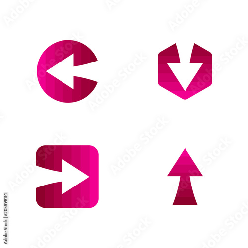 Arrow Vector Template Design Illustration