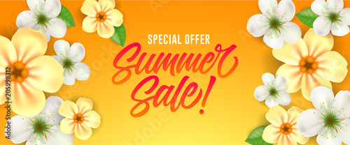 Special offer lettering for summer banner