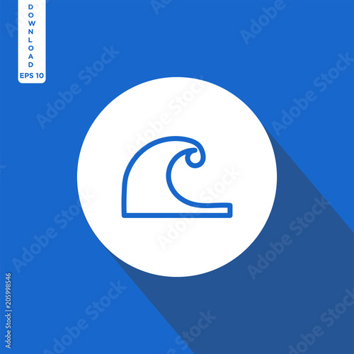 Wave vector icon