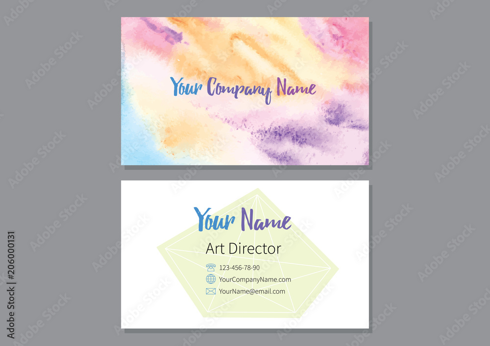 Fototapeta premium Abstract colorful watercolor background