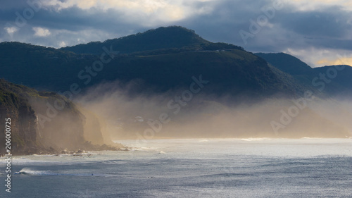 Sea mist along the coast of New South Wales