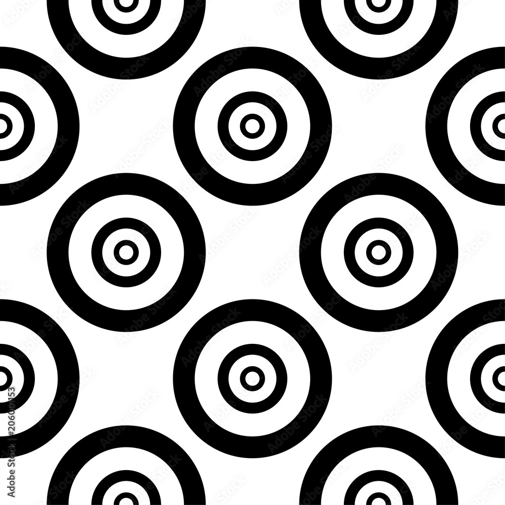 White and black geometric ornament. Seamless pattern White and black geometric ornament. Seamless pattern