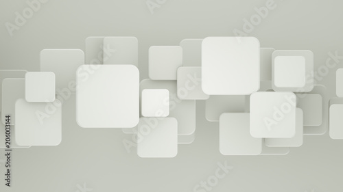 Geometric white mosaic with...
