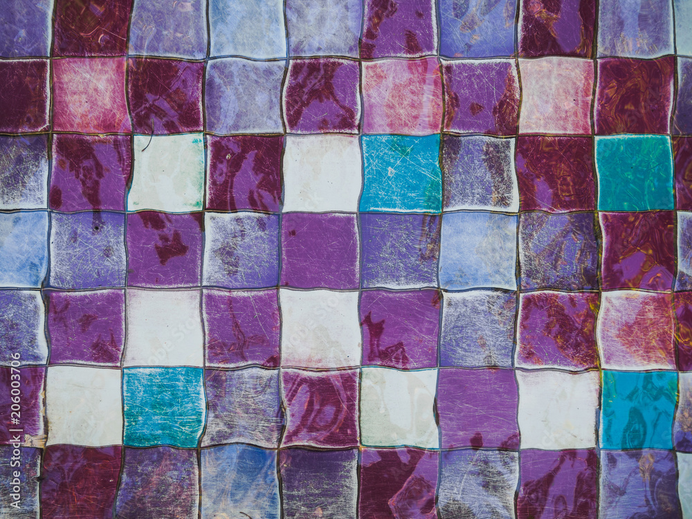 Pool color tiles in water. background texture Pool color tiles in water. background texture