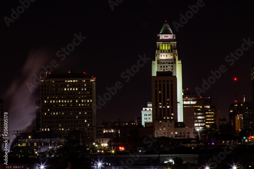 Downtown Los Angeles_City Hall_Night