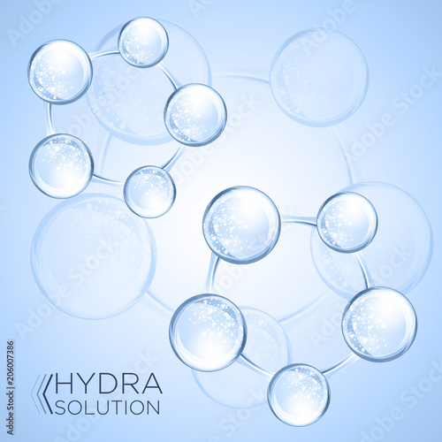 Hyaluronic acid or abstract molecules design