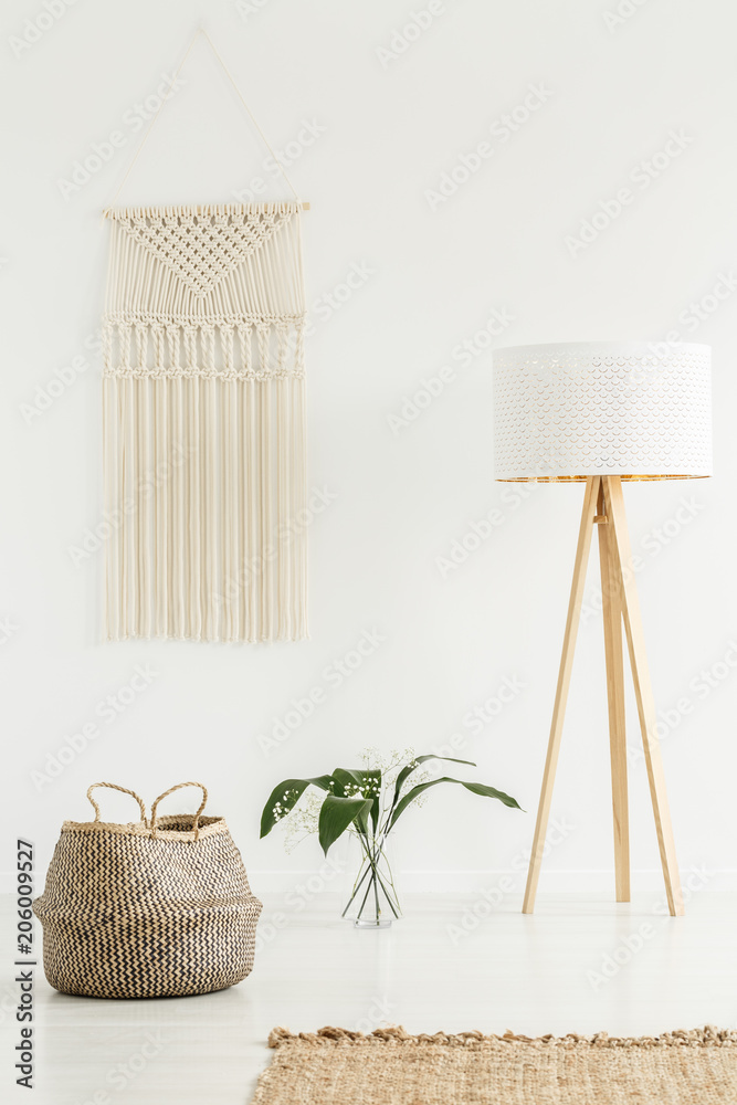 Macrame floor lamp deals