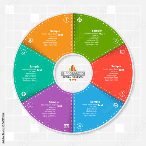 Abstract 3D Paper Infographics
