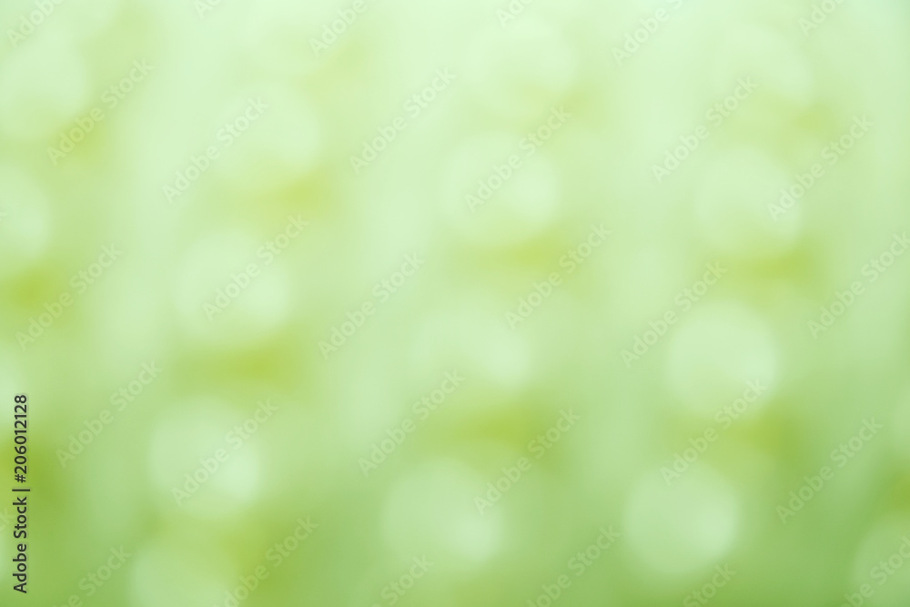 soft green color abstract background with blurred defocus bokeh light for template