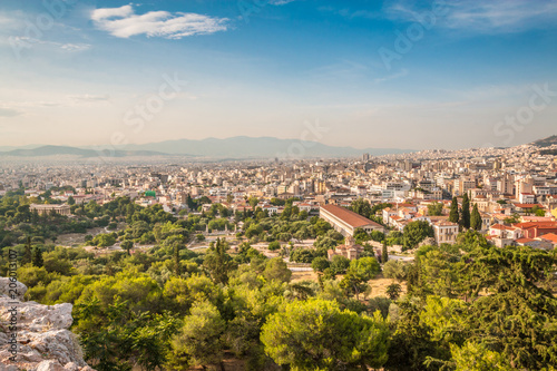 Panoramic view of Athens Greece © pcalapre