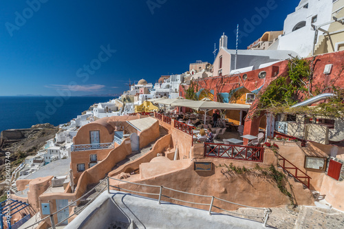 Photos Nice view of Santorini village island in Greece