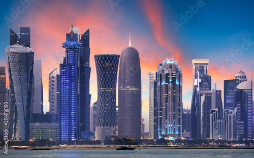 Doha skyline, Qatar photo