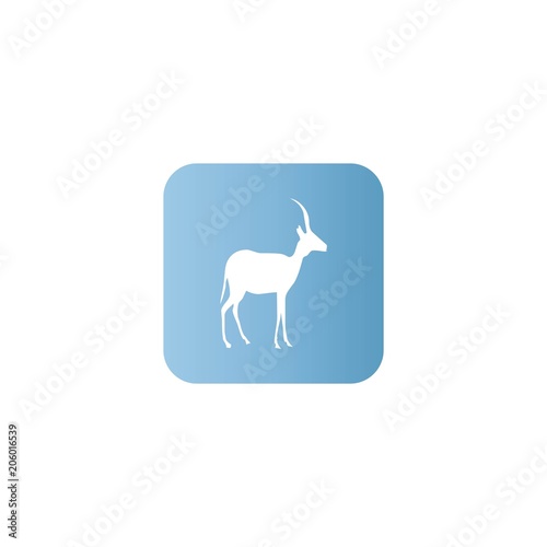 Goat Icon. flat design