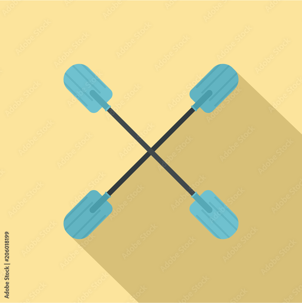 Oars icon. Flat illustration of oars vector icon for web design Oars icon. Flat illustration of oars vector icon for web design