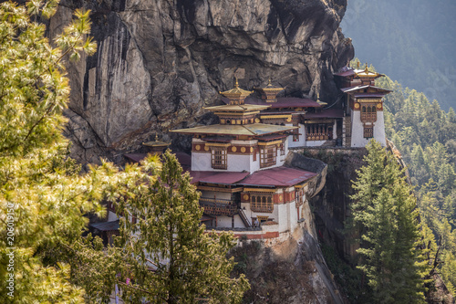 View of The Tigers nest temple in Bhutan