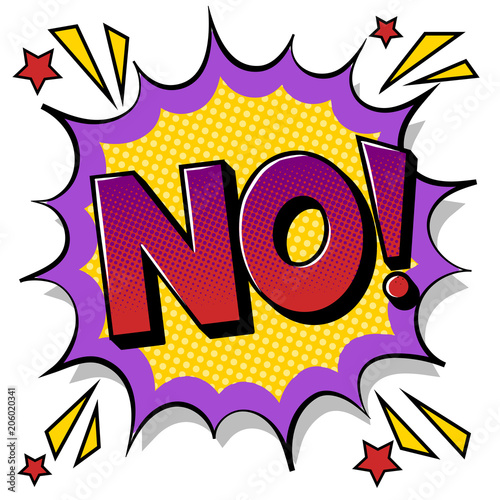 No word comic book pop art vector illustration