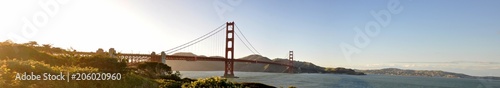 Fototapeta Naklejka Na Ścianę i Meble -  Panoramic View of Golden Gate Bridge of San Francisco
