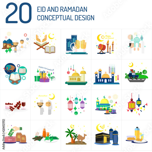 Eid Mubarak and Ramadan Conceptual Design