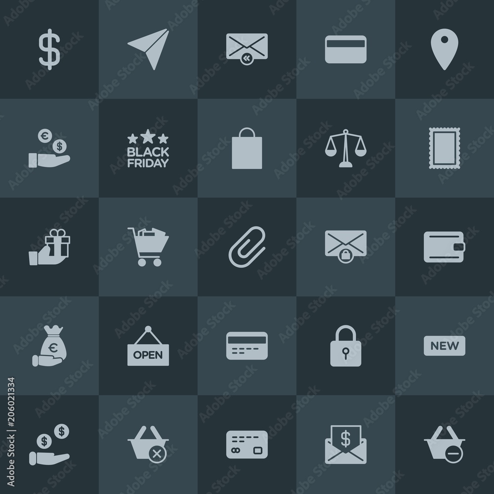 Modern Simple Set of money, mobile, email, shopping Vector fill Icons. Contains such Icons as card, lock, message, map, usd, debit, salary and more on dark background. Fully Editable. Pixel Perfect. Modern Simple Set of money, mobile, email, shopping Vector fill Icons. Contains such Icons as card, lock, message, map, usd, debit, salary and more on dark background. Fully Editable. Pixel Perfect.