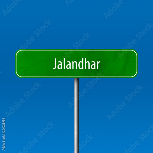 Jalandhar Town sign - place-name sign photo