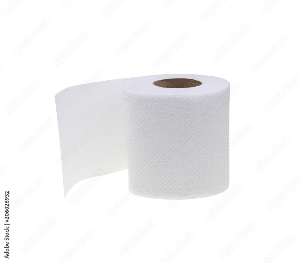 Roll paper towels isolated on white background Roll paper towels isolated on white background