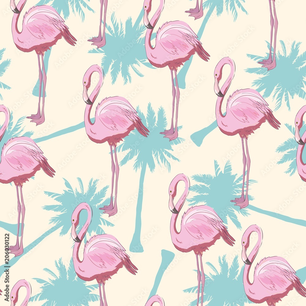 seamless flamingo pattern vector illustration seamless flamingo pattern vector illustration