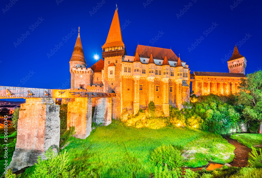 Corvin Castle in Hunedoara, Transylvania, Romania