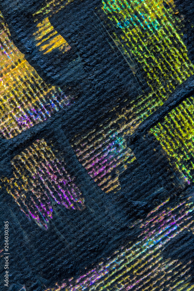 Close Up of Abstract Acrylic Paint in Square Shapes