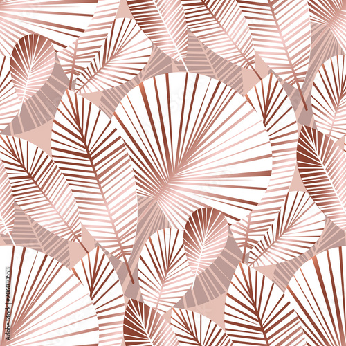 abstract tropical foliage seamless pattern