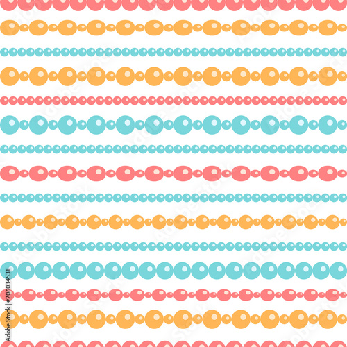 Pastel colored beads neckla...