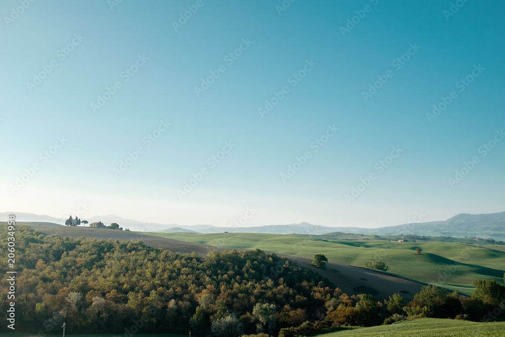 Obraz premium Panoramic view of Tuscany. Travel around Italy