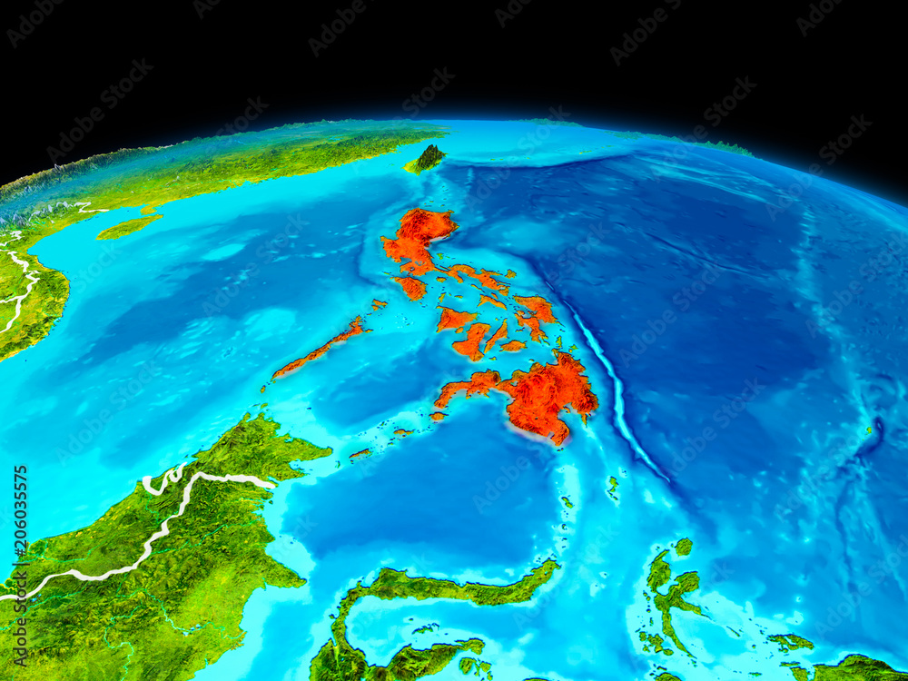 Philippines in red