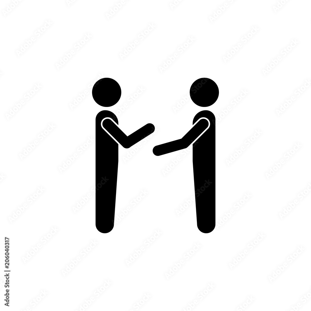 relation of two people icon. Element of conversation icon for mobile  concept and web apps. Isolated relation of two people icon can be used for  web and mobile Stock Vector | Adobe