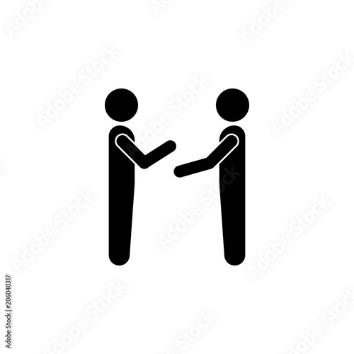 relation of two people icon. Element of conversation icon for mobile concept and web apps. Isolated relation of two people icon can be used for web and mobile
