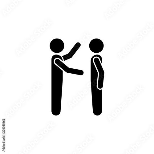explain to the employee icon. Element of conversation icon for mobile concept and web apps. Isolated explain to the employee icon can be used for web and mobile
