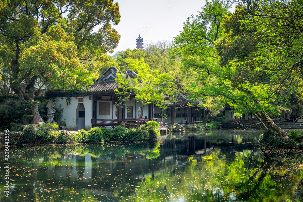Jichang Garden, the historic site at Huishan Ancient Town in Wuxi City, China. Jichang Garden, the historic site at Huishan Ancient Town in Wuxi City, China.
