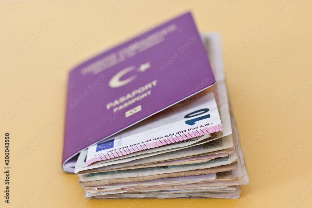 Foreign passports and money from different countries Foreign passports and money from different countries